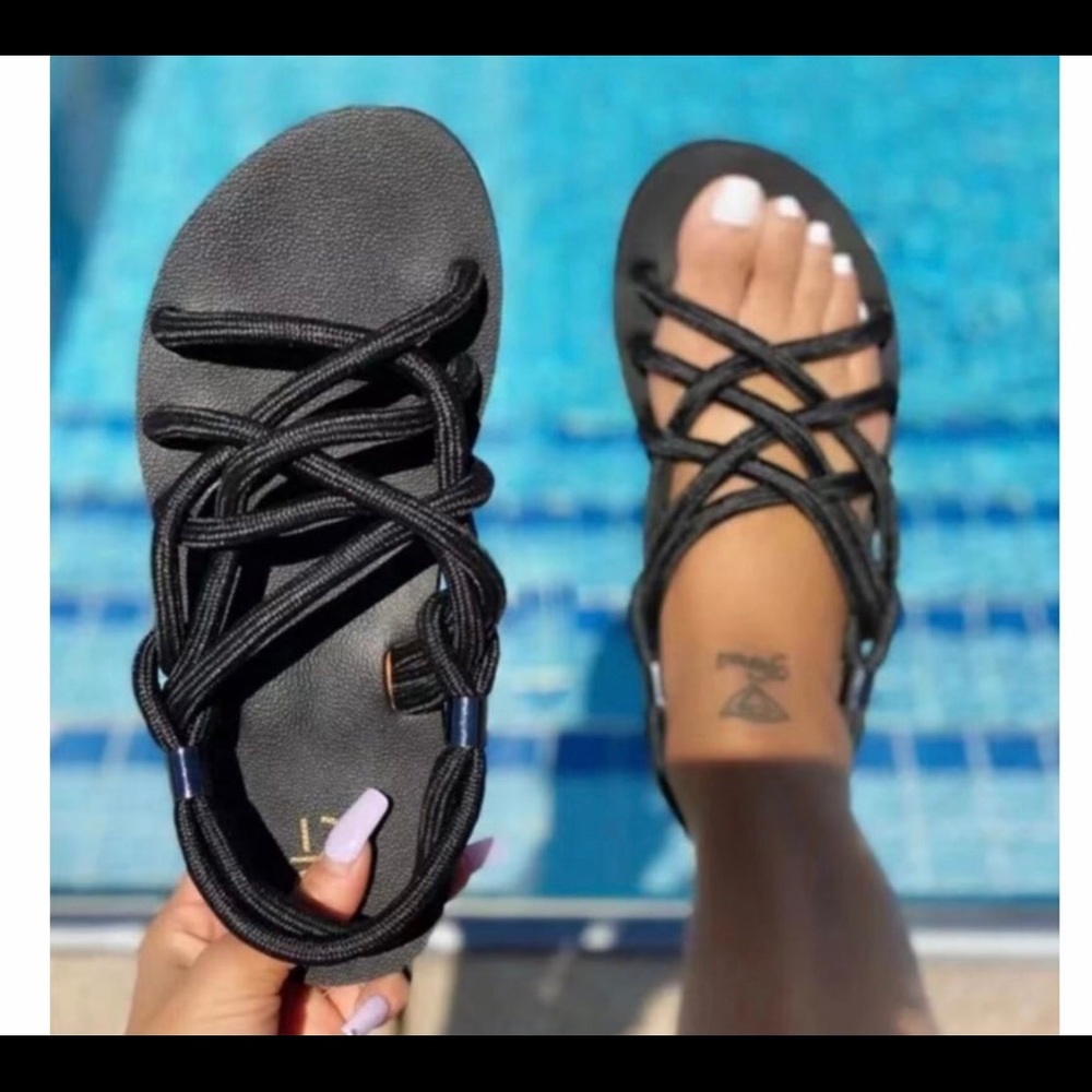 Triple Cross Sandals